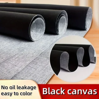3-Meter Black Oil Painting Canvas Professional For Oil Painting Acrylic Pigments And Art Supplies Artistic Creation