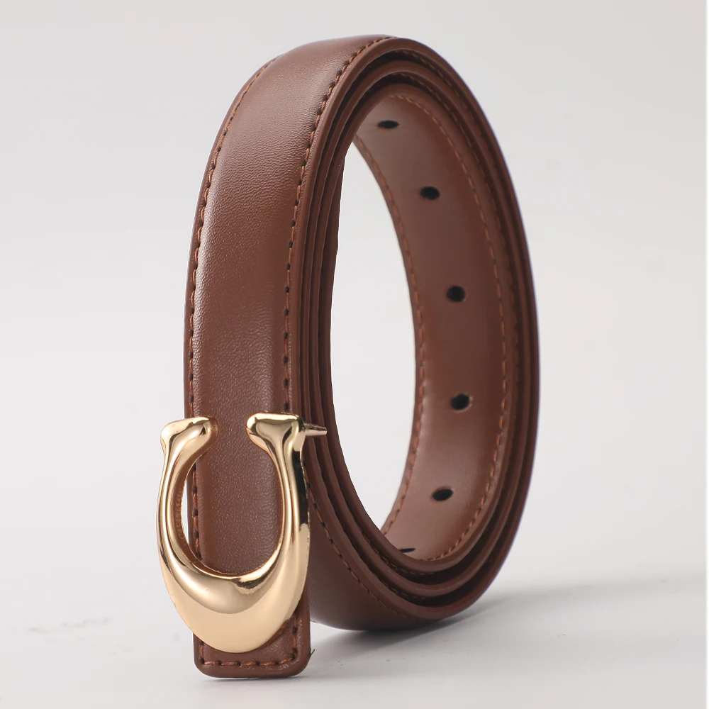 C-shaped Smooth Buckle Simple Women's Soft Durable Belt Fashion Women's Clothing Accessories Paired With Business Casual Belt - الصورة 7