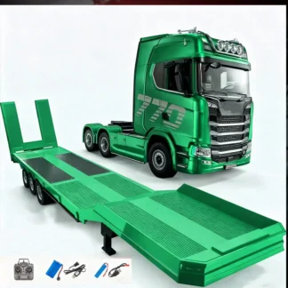 HUINA 1501 770S 1502 1/18 RC Tractor 2.4G 19CH RC Engineering Trailer Truck with Lights and Sound System RC Car Model Toy gift