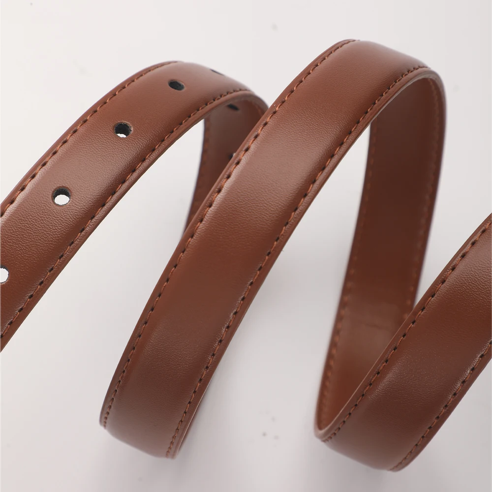 C-shaped Smooth Buckle Simple Women's Soft Durable Belt Fashion Women's Clothing Accessories Paired With Business Casual Belt - الصورة 3