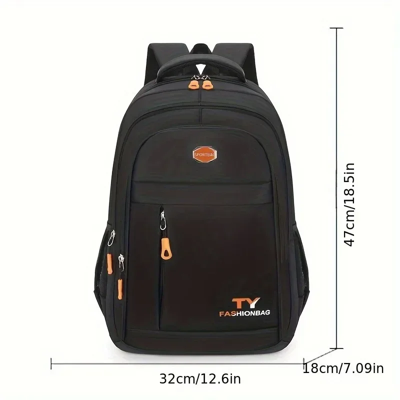 1 Pc Men's Backpack, Large Capacity Waterproof Casual Backpack,Adjustable Computer Backpack - الصورة 6