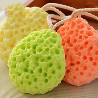 1PC Honeycomb Shape Newborn Baby Kids Bath Sponge Brushes Massage Baby Shower Exfoliating Body Face Cleaning Scrubber Newest