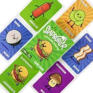 Slapburger Card Game Families Party Playing 2-6 Players Board Game Deck