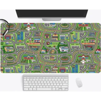 Cityscape game pad interactive game traffic map mouse apd waterproof colorful map bedroom computer game desk mat