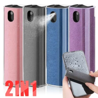 2In1 Mobile Phone Screen Cleaner Spray Bottle Set Computer PC Microfiber Cloth Wipe for iPhone iPad Macbook Screen Cleaning Tool
