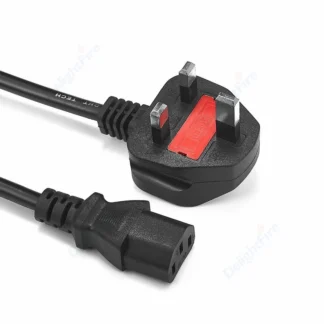UK PC Power Extension Cord With IEC C13 Power Supply Cable For Printer Radio Computer Sony PS4 Xbox Battery Charger Monitor