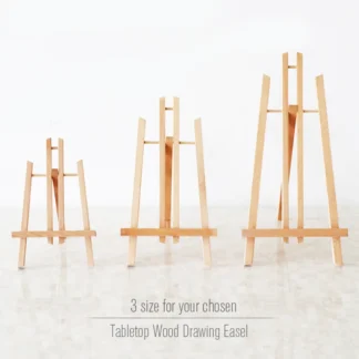 Wooden Trapezoidal Easel, Portable Foldable Display Bracket On The Desktop, Painting Party Easel, Used For Painting Art Display