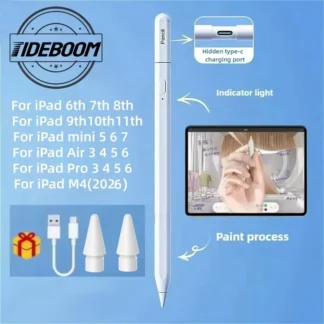 2026 For iPad Pencil M4 Stylus Pen for Air 6 M2 Pro M3 with Palm Rejection Tilt for iPad Pro 11 12.9 13 7/8/9/10/11th mini 5 6 7