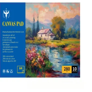 2 Pcs Handmade Oil Painting Book, 10 Sheets of Durable Canvas, Excellent Support