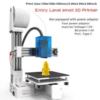 EasyThreed 3D Printer K10  Beginner Entry Level Just for Fun  Gift Compatible PLA TPU 1.75mm Filament without Power Adaptor