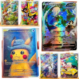 PTCG Pikachu With Grey Felt Hat Trainer Iono Meowth Toys Hobbies Hobby Collectibles Game Collection Anime Cards