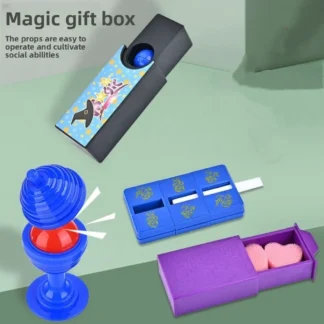 Cool Magic Purple Magic Box Trick Performance Mystery Magic Show Props Plastic Magic Show Magic Trick Props for Kids Teens