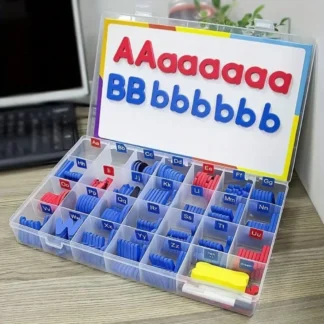 Magnetic letter spelling board set teaching tool, helpful for teaching and intellectual development, improving language skills