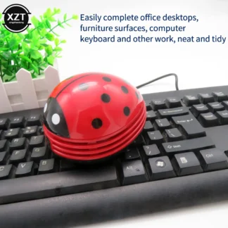 Mini vacuum Table Vacuum Cleaner Ladybug dust Cleaner Desktop Keyboard Dust Collector For Home Office Desktop cleaning