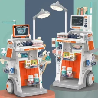 Children's Dentist Role Play Table with Light & Sound Stable Design for Interactive Fun Medical Roleplay Toy for Kids