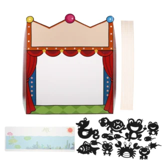 1 set 1 Set Kids Theater Shadow Puppet Craft Portable Stage For Diy Science Project Handmade Activity Puppet Show Storytelling