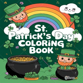 St. Patrick's Dag Coloring Book for Adults - 24 Pages Graffiti Drawing Painting Books for Relaxation and Creative Expression