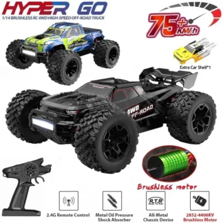 MJX Hyper Go 14207 14208 1/14 4WD RC Car 75KM/H OR 65KM/H Brushless RC Racing Car Remote Control Cars Off-Road Truck Toys