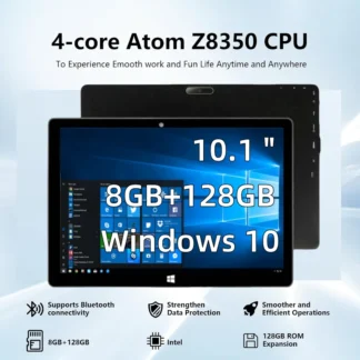 8GB RAM 128GB ROM 10.1 Inch Windows 10 Tabletc PC 64bit Intel Atom x5-Z8350 CPU 1920 x 1200 IPS 1*USB 3.0 Port AR10