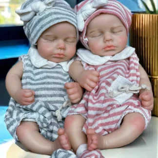 13 Inch Full Body Silicone Loulou Boy Or Girl Open Mouth Handmade Soft Touch Bebe Newborn Doll For Birthday Gifts