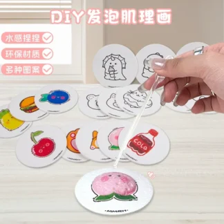 3D Drawing Magic Canvas Sponge Art Sets - Foam Texture Blank Painting Paper White Puffy Paint Paper for Creative Art Supplies