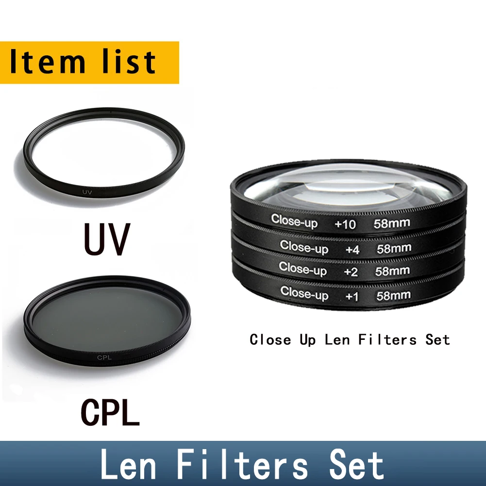 MYOBO Macro Close Up Lens Filter +1 +2 +4 +10 Filter Kit- 37 40.5 43 46 49 52 55 58 62 67 72 77 82 mm for DSLR SLR Camera Filter - Image 8