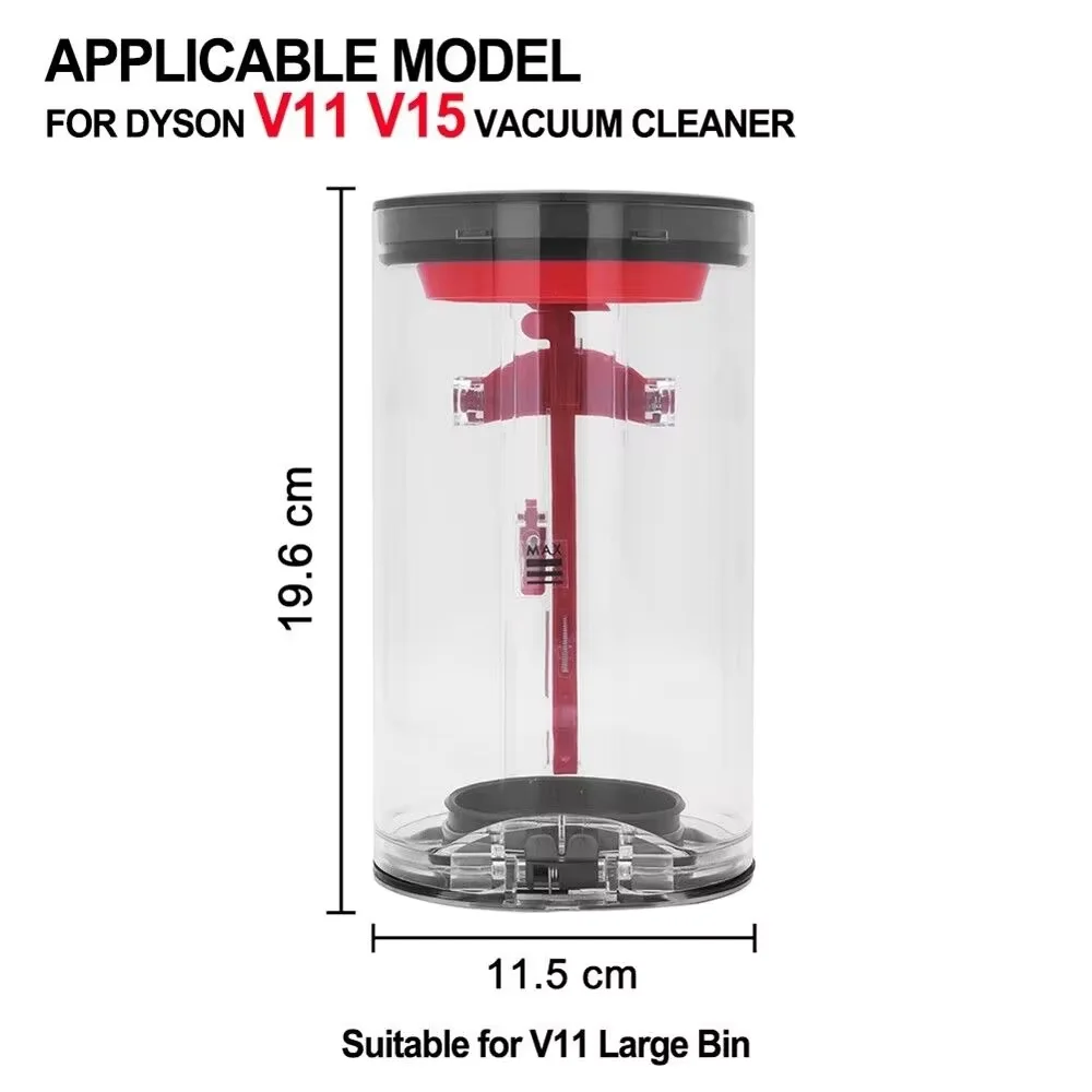 Large Dust Bin For Dyson V11 V15 SV14 SV15 SV22 Vacuum Cleaner Spare Replacement Dust Bucket Canister Sweeping - Image 2