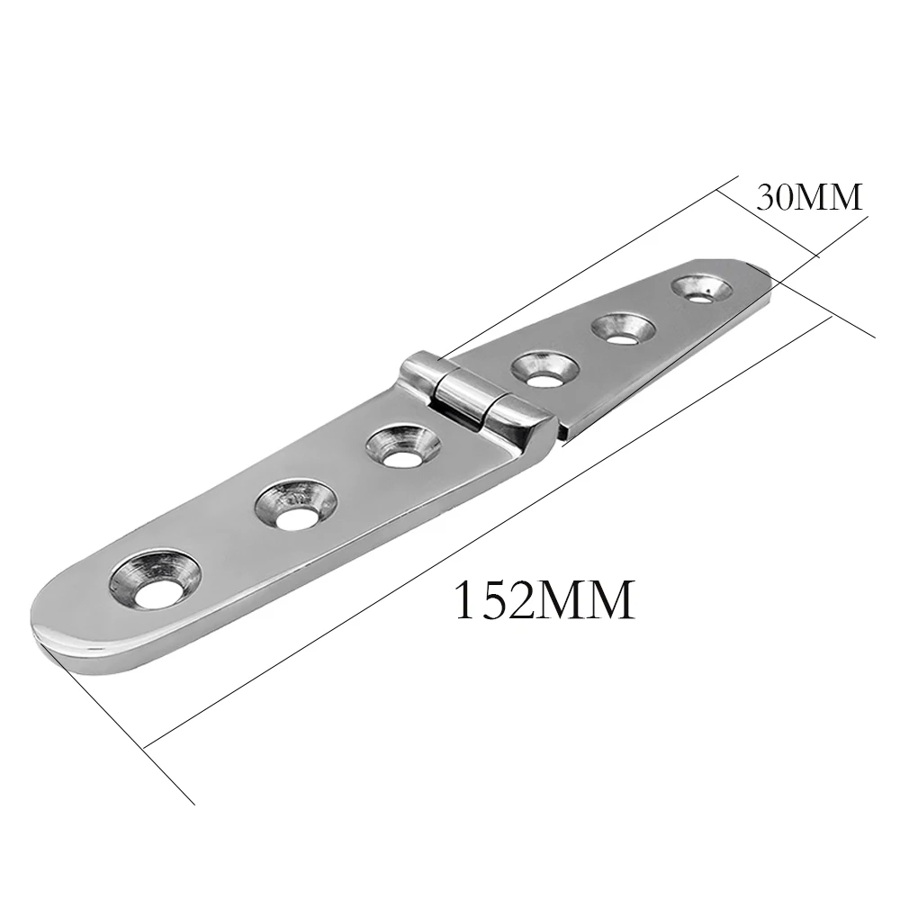 316 Stainless Steel Casting Hinge Flat Hinge Cabinet Doors For Windows 4 / 6 Holes Cast Strap Deck Hinge for Boat Hardware - Image 11