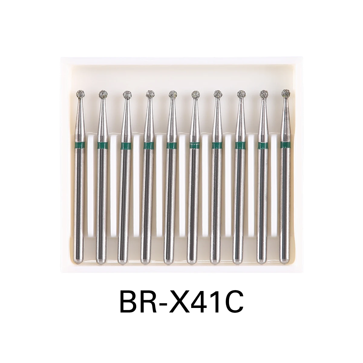 10pcs/Pack AZDENT Dental Diamond Burs Drill Ball Round Type 25mm FG 1.6mm For High Speed Handpiece 450000r/Min - Image 10