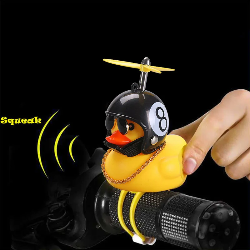 Motor Accessories Yellow Duck with Helmet for Bike Without Lights Auto Car Accessories Duck In The Car Car Interior Decoration - Image 5
