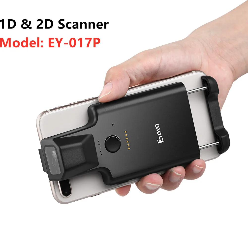 Eyoyo EY-017 2D Back Clip Bluetooth Barcode Scanner Portable Barcode Reader Data Matrix 1D QR Bar Code Reader Android IOS System - Image 7