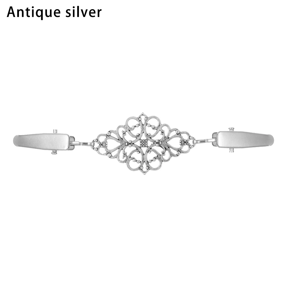 Women Carved Flower Cardigan Sweater Blouse Shawl Clips Shirt Collar Shawl Brooch Retro Duck Clip Clasps Charm Accessories Gift - Image 26