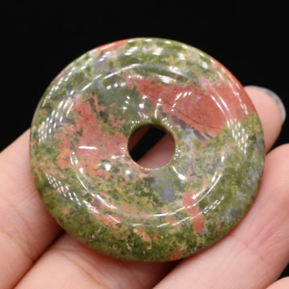 1PC Natural Stone Big Hole Beads Charms Rose Quartz Crystal Agates Pendant for Jewelry Making DIY Necklace Earring Accessories - Image 18