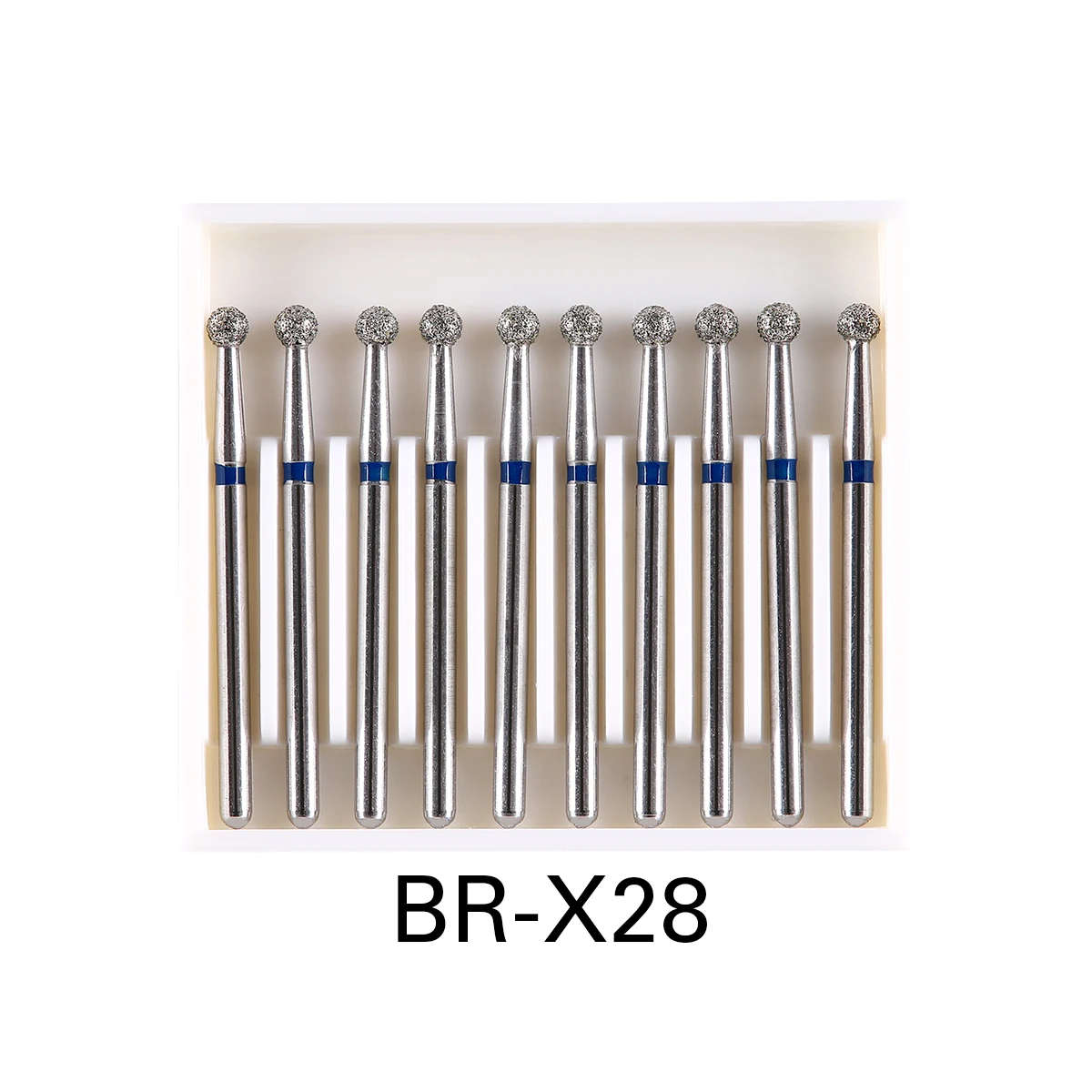 10pcs/Pack AZDENT Dental Diamond Burs Drill Ball Round Type 25mm FG 1.6mm For High Speed Handpiece 450000r/Min - Image 9