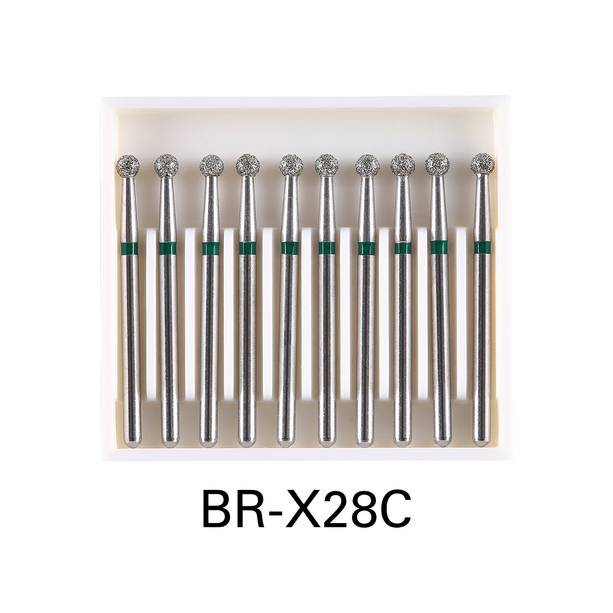 10pcs/Pack AZDENT Dental Diamond Burs Drill Ball Round Type 25mm FG 1.6mm For High Speed Handpiece 450000r/Min - Image 7