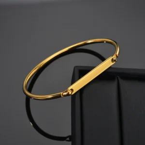 Customized Engraved Name Date Cuff Bangle For Women Best Festival Jewelry Gift