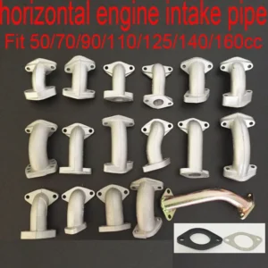 motorcycle 50cc 70cc 90cc 110cc 125cc 150cc 160cc horizontal engine intake pipe manifold sunl falcon ATV quad dirt pit bike