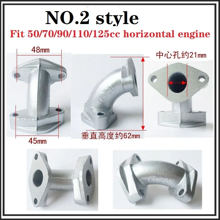 motorcycle 50cc 70cc 90cc 110cc 125cc 150cc 160cc horizontal engine intake pipe manifold sunl falcon ATV quad dirt pit bike - Image 21