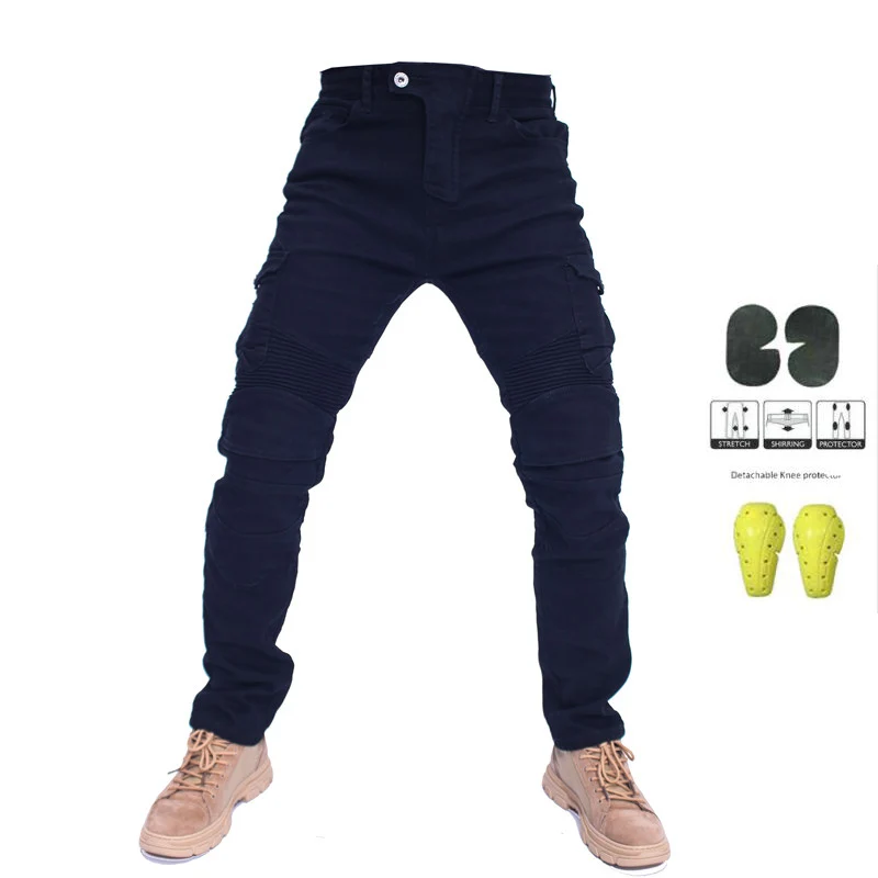 Motorcycle Jeans Pantalones Motocicleta Hombre Featherbed Jeans Standard Version Car Ride Trousers Pant Summer Riding - Image 3