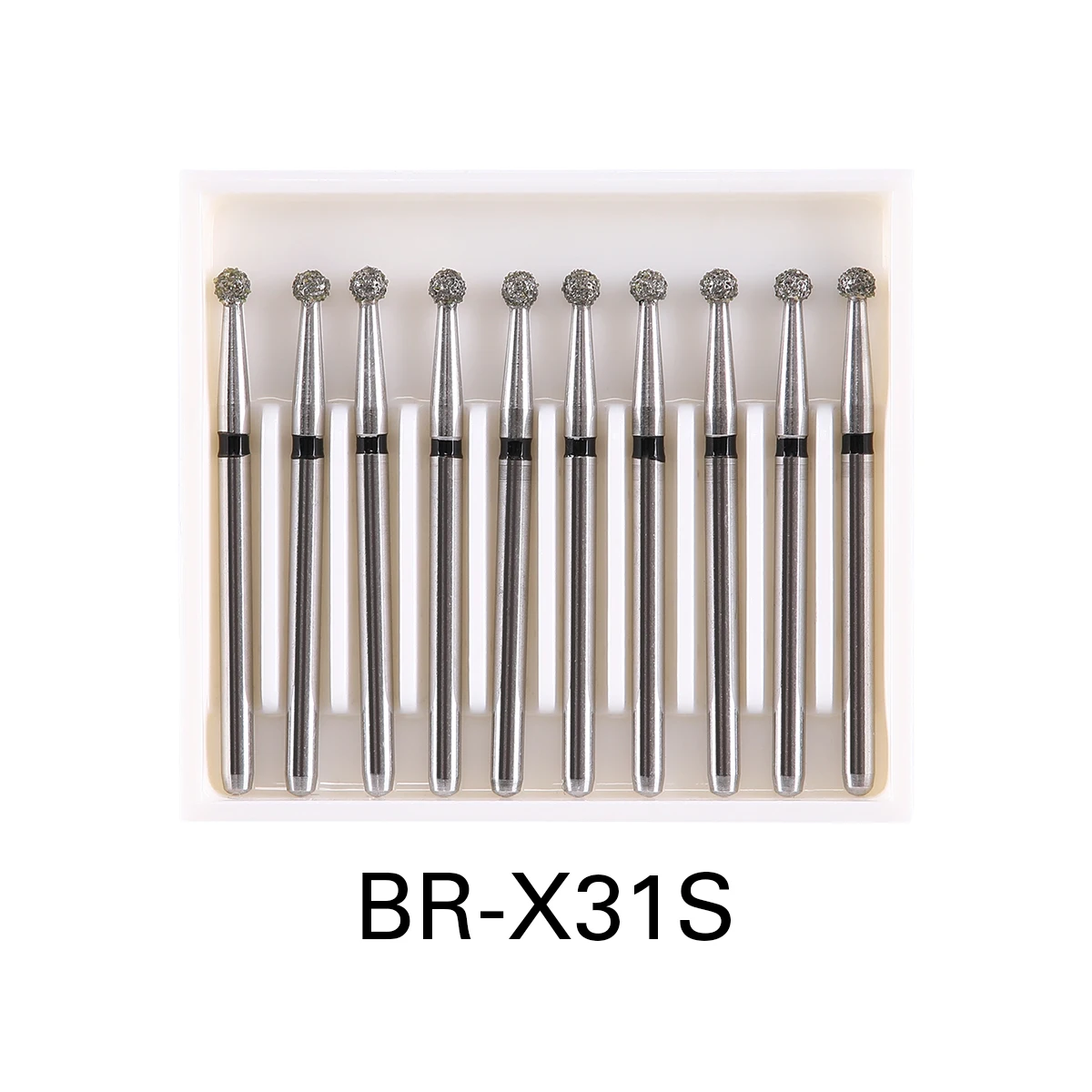 10pcs/Pack AZDENT Dental Diamond Burs Drill Ball Round Type 25mm FG 1.6mm For High Speed Handpiece 450000r/Min - Image 11