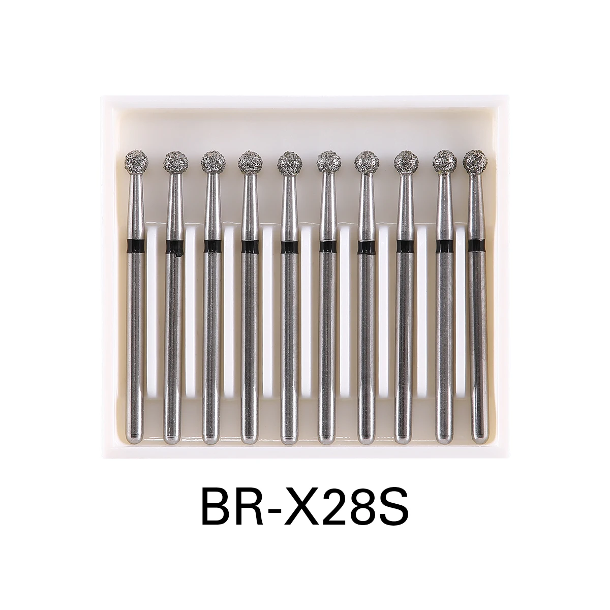 10pcs/Pack AZDENT Dental Diamond Burs Drill Ball Round Type 25mm FG 1.6mm For High Speed Handpiece 450000r/Min - Image 8