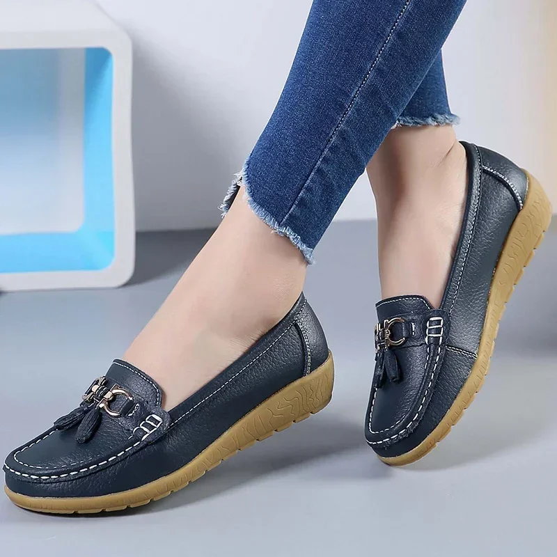 Women Shoes Slip On Loafers For Ballet Flats Women Moccasins Casual Sneakers Zapatos Mujer Flat Shoes For Women Casual Shoes - Image 3