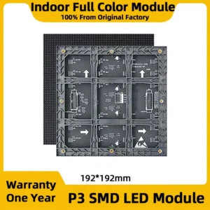 P3 Full Color LED Digital Signage HUB75 RGB Pixel Display LED Display Module Indoor LED Video Wall Large Screen 192*192mm