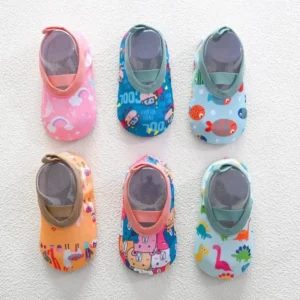 Baby Infant 0-5 Years Summer Non-Slip Soft Sole Socks Shoes Learning Walking Anti-Skid Slippers for Indoor Kindergarten Floor
