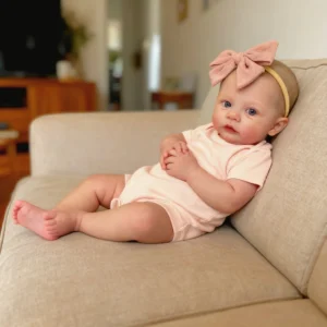NPK 18inch Reborn Baby Doll Meadow Soft Body 100% handmade 3D Skin with Visbile Veins Collectible Art Doll Christmas Gift