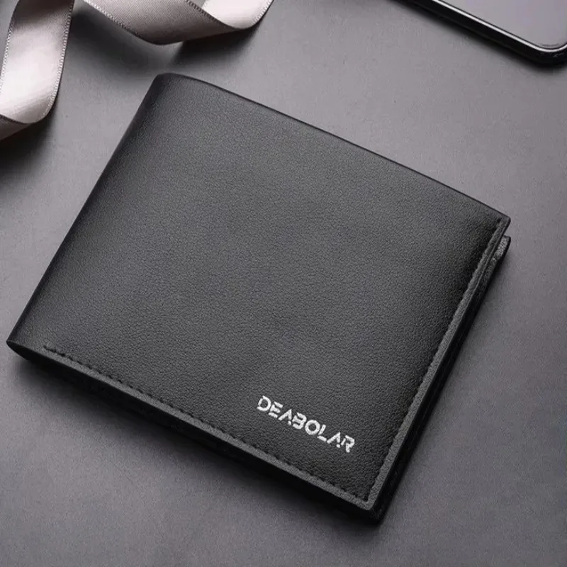 Genuine Leather Mens Wallet Premium Product Real Cowhide Wallets For Man Short Black Wallet Portefeuille Homme Short Purses - Image 12