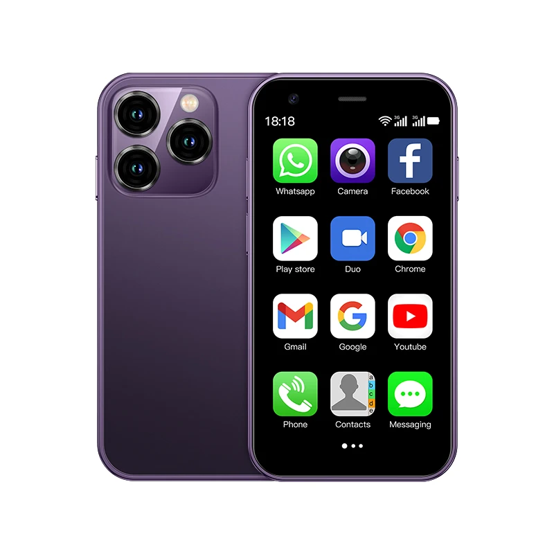 SERVO 15SE Mini Smartphone 3G WCDMA Android System WiFi Hotspot Play Store 3.0" Display Small Palm Smart Phones Dual SIM Standby - Image 10