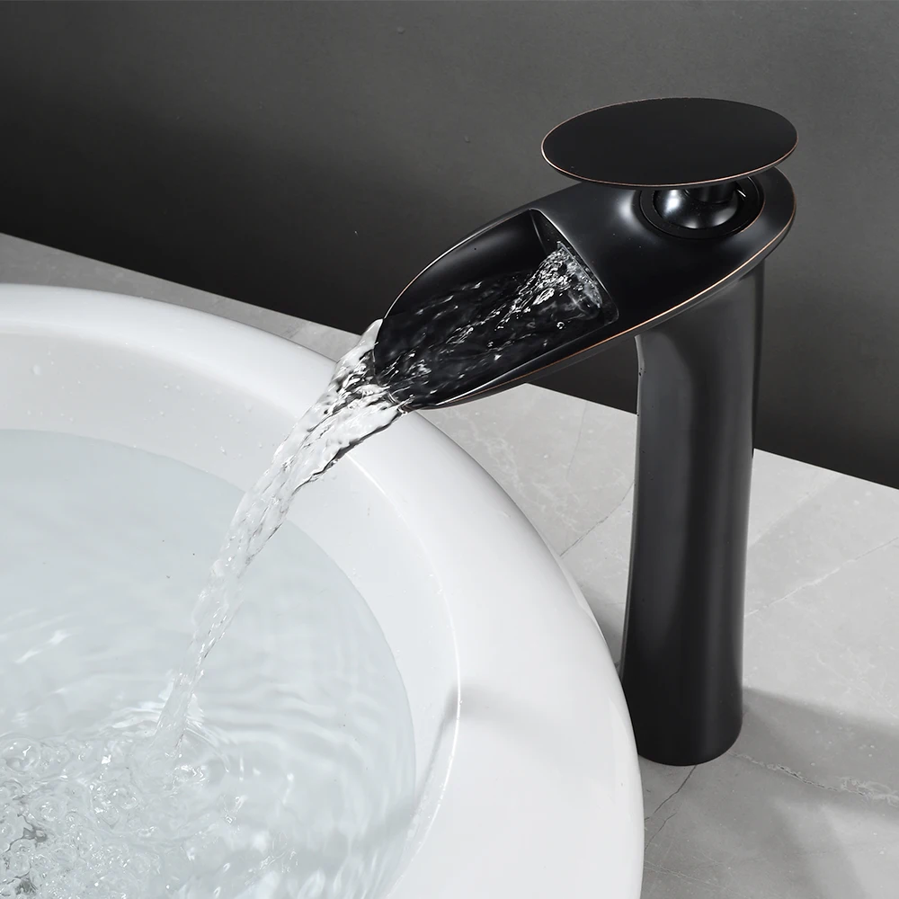 White Basin Faucets Modern White Bathroom Faucet Waterfall faucets Single Hole Cold and Hot Water Tap Basin Faucet Mixer Taps - Image 4