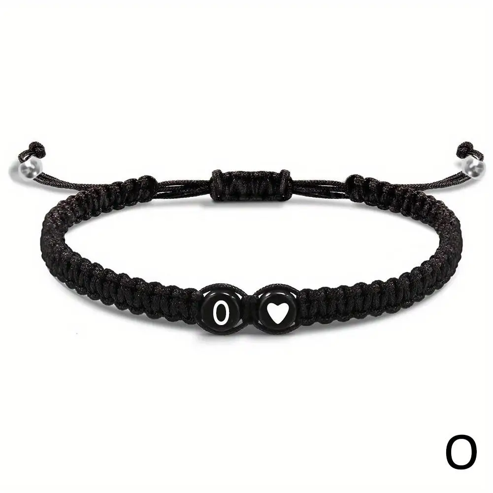 26 Letters Initial Heart Bracelets Handmade Adjustable A-Z Name Braided Bracelets For Women Men Friendship Jewelry Gifts - Image 29