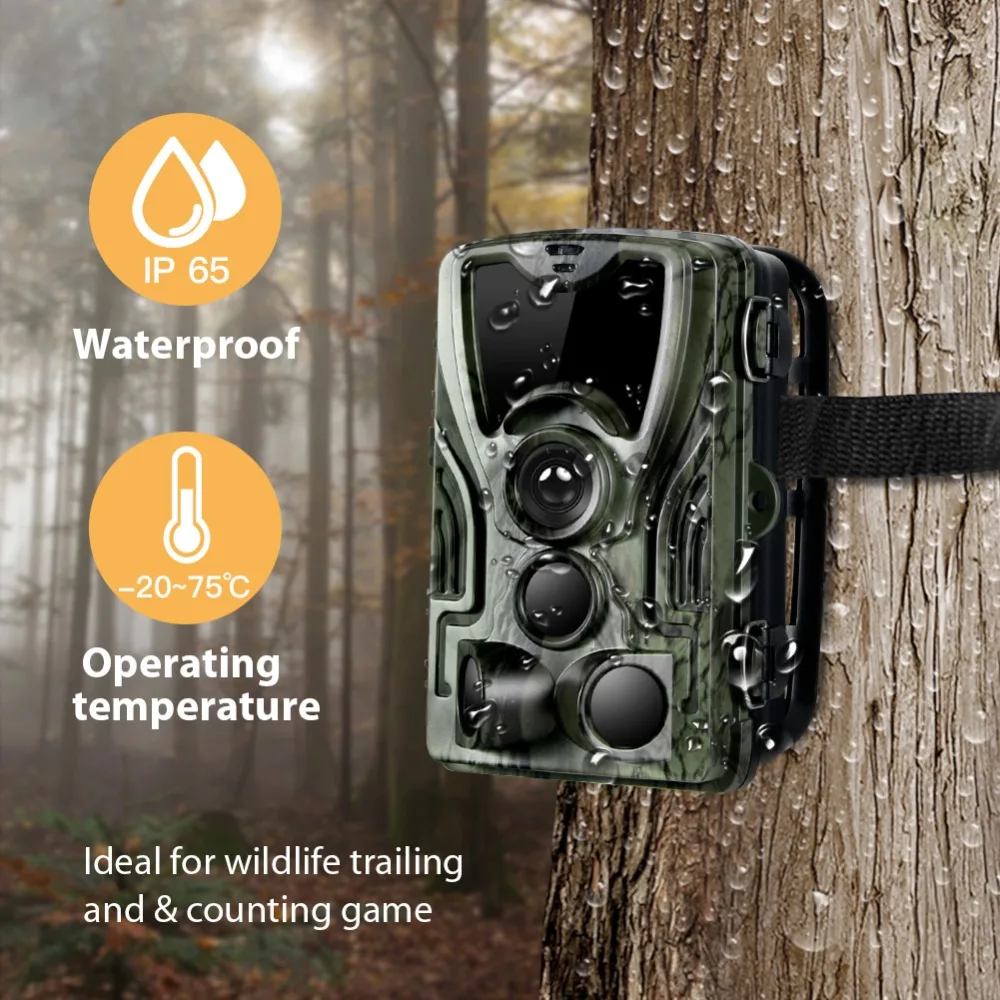 Suntekcam HC-801A Hunting Camera With 5000Mah Lithium Battery 16MP 64GB Trail Camera IP65 Photo Traps 0.3s 940nm Wild Camera - Image 3